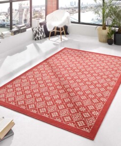 Modern vloerkleed ruiten Tile - - sfeer