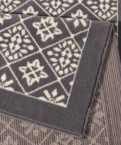 Moderne loper Tile - grijs/crème - close up, thumbnail