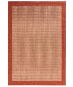 Modern vloerkleed Simple - rood - overzicht boven, thumbnail