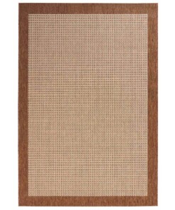 Modern vloerkleed Simple - bruin - overzicht boven, thumbnail