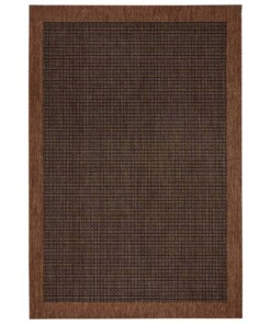 Modern vloerkleed Simple - donkerbruin - overzicht boven, thumbnail