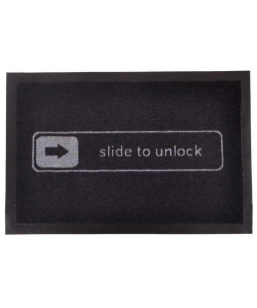 Deurmat Slide to unlock Wasbaar 30°C - overzicht boven