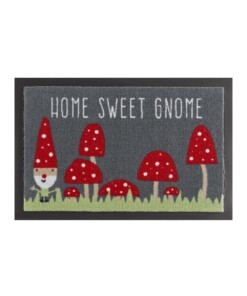 Deurmat Home sweet gnome Wasbaar 30°C - overzicht boven, thumbnail