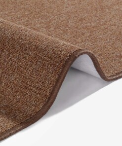 Effen vloerkleed Casual - bruin - close up, thumbnail Effen vloerkleed Casual - bruin - close up, thumbnail