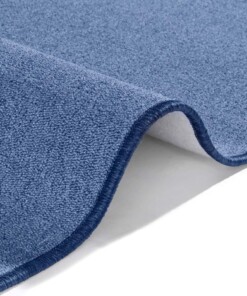 Effen vloerkleed Casual - blauw - close up, thumbnail Effen vloerkleed Casual - blauw - close up, thumbnail