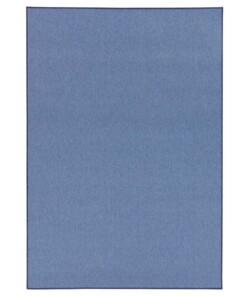 Effen vloerkleed Casual - blauw - overzicht boven