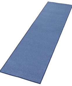 Effen loper Casual - blauw - overzicht schuin