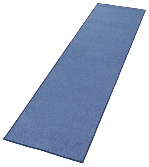 Effen loper Casual - blauw - overzicht schuin