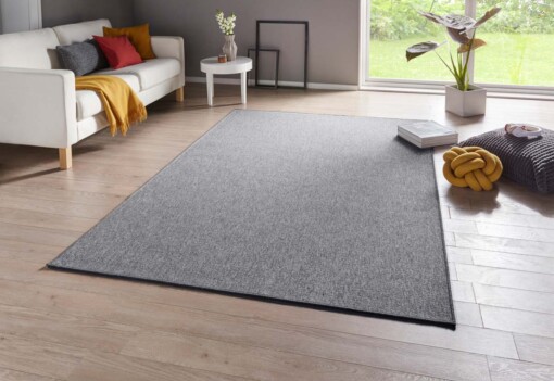Effen vloerkleed Casual - lichtgrijs - sfeer