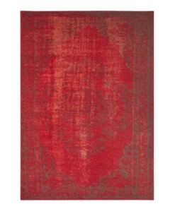 Modern vloerkleed Cordelia - rood/grijs - overzicht boven