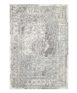 Vintage vloerkleed Plume - crème/grijs - overzicht boven, thumbnail