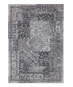 Vintage vloerkleed Plume - blauw/grijs - overzicht boven, thumbnail Vintage vloerkleed Plume - blauw/grijs - overzicht boven, thumbnail