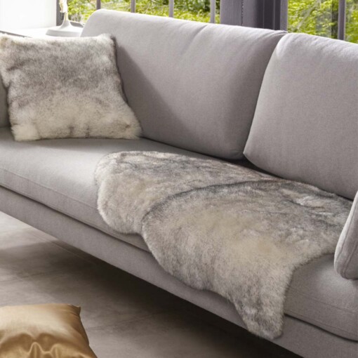 Decoratievacht imitatiebont Superior - crème/wit - sfeer