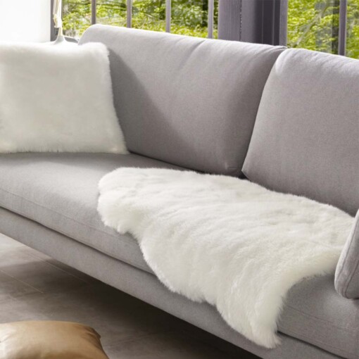 Decoratievacht imitatiebont Superior - wit - sfeer