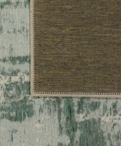 Vintage Vloerkleed Flow - Blue Emerald - achterkant, thumbnail Vintage Vloerkleed Flow - Blue Emerald - achterkant, thumbnail