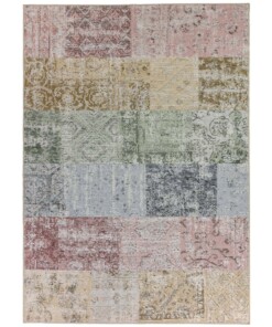 Patchwork Vloerkleed Cento - Soft Sky - overzicht boven