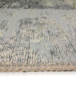 Patchwork Vloerkleed Cento - Soft Sky - close up zijkant, thumbnail