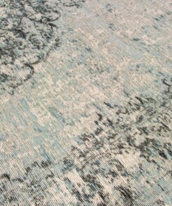 Vintage Vloerkleed Mitali - Blue Metal - close up, thumbnail