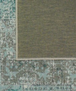 Patchwork Vloerkleed Dices - Petrol Sky - achterkant, thumbnail Patchwork Vloerkleed Dices - Petrol Sky - achterkant, thumbnail