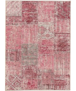 Patchwork Vloerkleed Dices - Pink Dreams - overzicht boven