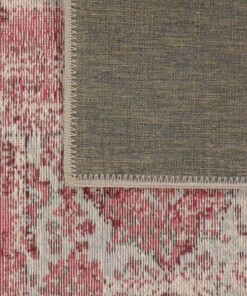 Patchwork Vloerkleed Dices - Pink Dreams - achterkant, thumbnail