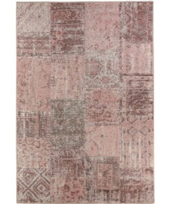 Patchwork Vloerkleed Dices - Liquid Pink - overzicht boven