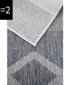 Vloerkleed Triangle Joy de Vivre Kunstwol - grijs - close up materiaal, thumbnail Vloerkleed Triangle Joy de Vivre Kunstwol - grijs - close up materiaal, thumbnail