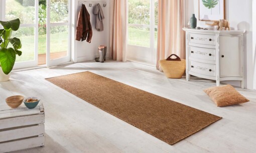 Loper binnen & buiten Sisal look - bruin - sfeer