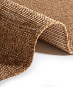 Loper binnen & buiten Sisal look - bruin - close up, thumbnail