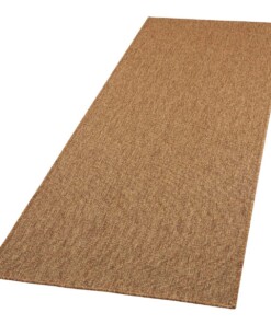 Loper binnen & buiten Sisal look - bruin - overzicht schuin, thumbnail