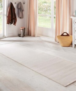 Loper binnen & buiten Sisal look - crème/wit - sfeer