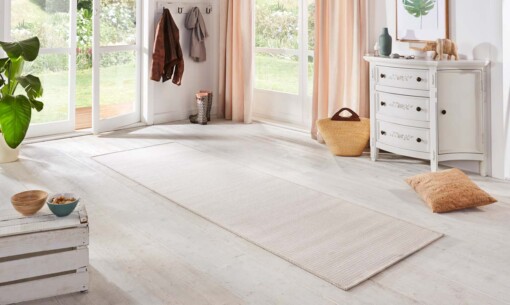 Loper binnen & buiten Sisal look - crème/wit - sfeer