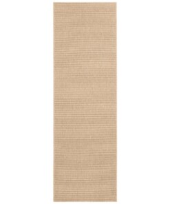 Loper binnen & buiten Sisal look - beige - overzicht boven