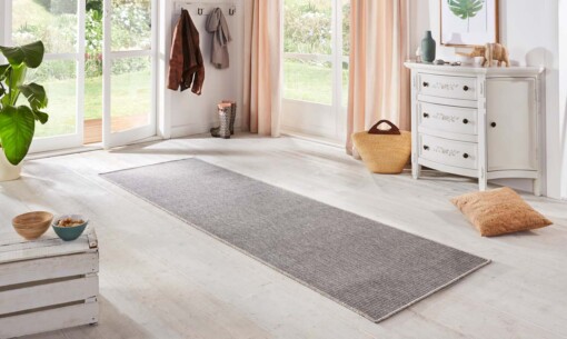 Loper binnen & buiten Sisal look - zilver/grijs - sfeer