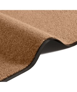 Deurmat Wash & Clean Wasbaar 30°C - karamel - close up vouw, thumbnail