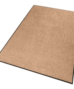 Deurmat Wash & Clean Wasbaar 30°C - karamel - overzicht schuin, thumbnail