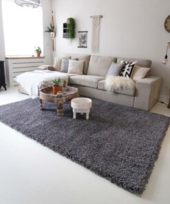 Hoogpolig vloerkleed shaggy Royal 5cm hoogte - grijs - sfeer, thumbnail Hoogpolig vloerkleed shaggy Royal 5cm hoogte - grijs - sfeer, thumbnail