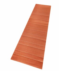 Balkon tapijt Sunshine - terracotta - overzicht schuin