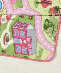 Speelkleed smartcity - roze - close up vouw