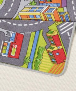 Speelkleed smartcity - grijs - close up vouw