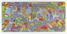 Speelkleed smartcity - grijs - overzicht boven, thumbnail Speelkleed smartcity - grijs - overzicht boven, thumbnail