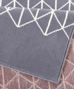 Design vloerkleed Twist - grijs/crème - close up, thumbnail