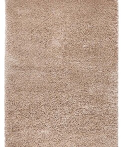 Hoogpolig modern vloerkleed Venice - bruin - overzicht boven, thumbnail