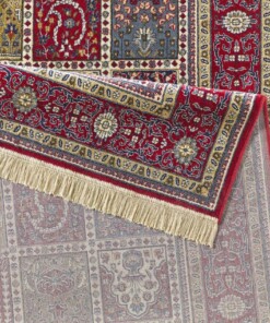 Klassiek vloerkleed Cult - rood - close up, thumbnail Klassiek vloerkleed Cult - rood - close up, thumbnail