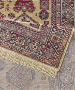 Klassiek vloerkleed Cult - crème/rood - close up, thumbnail Klassiek vloerkleed Cult - crème/rood - close up, thumbnail