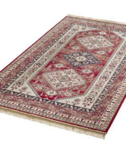 Klassiek vloerkleed Cult - rood/crème - overzicht schuin, thumbnail Klassiek vloerkleed Cult - rood/crème - overzicht schuin, thumbnail