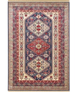 Klassiek vloerkleed Cult - rood/blauw - overzicht boven, thumbnail Klassiek vloerkleed Cult - rood/blauw - overzicht boven, thumbnail