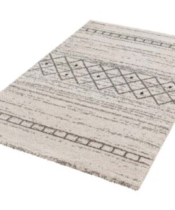 Hoogpolig vloerkleed Shade - crème/bruin - overzicht schuin, thumbnail Hoogpolig vloerkleed Shade - crème/bruin - overzicht schuin, thumbnail