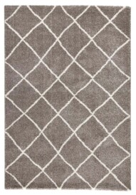 Modern design vloerkleed ruiten Diva - taupe/crème - overzicht boven, thumbnail Modern design vloerkleed ruiten Diva - taupe/crème - overzicht boven, thumbnail