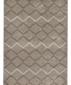 Hoogpolig Vloerkleed Nouveau - taupe/bruin - overzicht boven, thumbnail